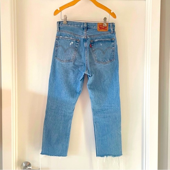 Levi’s Distressed 501 Denim Jeans - Picture 2 of 10